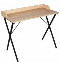 Стол на металлокаркасе BRABIX LOFT CD-008 (ш900*г500*в780мм), цвет дуб натуральный, 641865