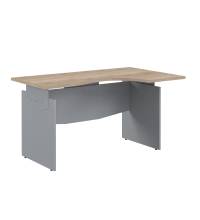 Стол письменный эргономичный OCET 149(R) Дуб Сонома светлый/Металлик 1400x860x750