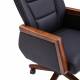 Кресло HAWASAN (ХАВАСАН) "Overlord EX-770", мультиблок, дерево, натуральная кожа, черное, 532934. Фото товара с разных ракурсов.