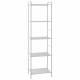 Стеллаж на металлокаркасе "Валенсия-15", 455*300*1555 мм, 5 полок, белый, СТВ15 Б главное фото в маленьком размере