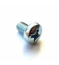 Винт М6х10 полукруглый черный